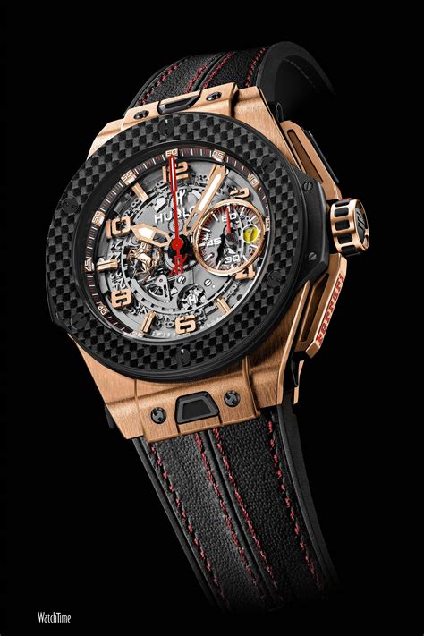 gold hublot ferrari